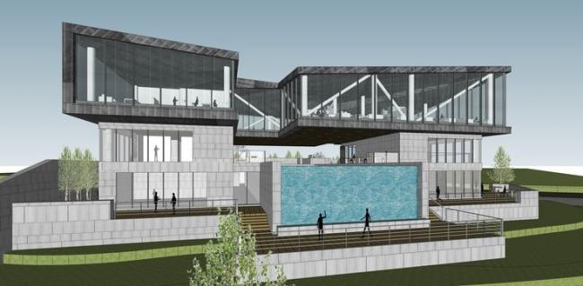 Sketchup商业模型|梅溪湖国际会所，多层商业，现代风格