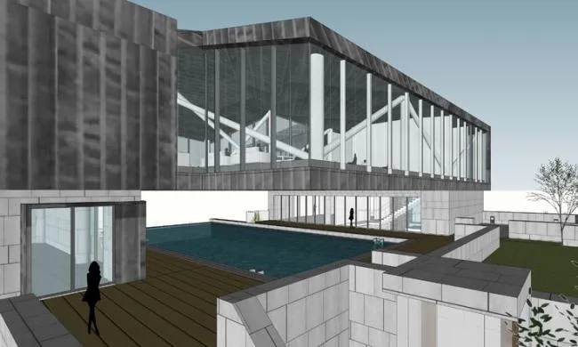 Sketchup商业模型|梅溪湖国际会所，多层商业，现代风格