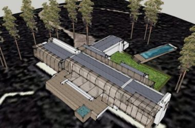 Sketchup商业模型|小木屋，现代风格，多层商业，娱乐休闲设施-BIM建筑网