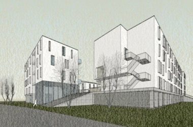 Sketchup住宅模型|多层公园住宅，现代风格，居住建筑-BIM建筑网