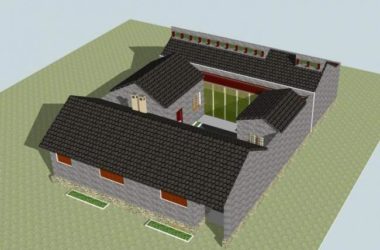 Sketchup住宅模型|民居，民宅，中式风格，农村自建房，居住建筑-BIM建筑网