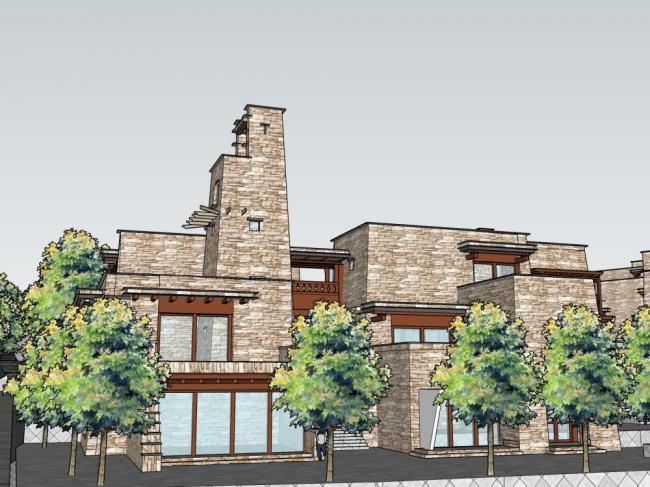 Sketchup住宅模型|多层住宅，羌族风格，居住建筑