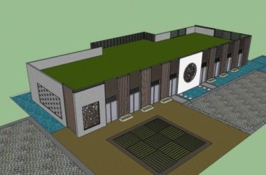 Sketchup商业模型|商业楼，单层，中式风格-BIM建筑网