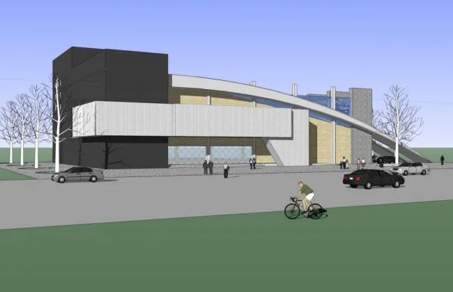Sketchup文化模型|多层会展中心，体育观览，现代风格，文化建筑