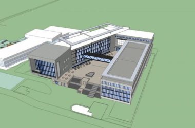 Sketchup学校模型|新华中学，多层学校，教学楼，教育建筑，现代风格-BIM建筑网