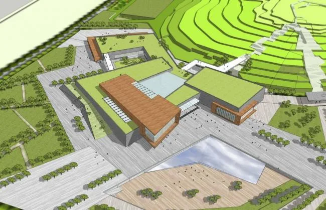 Sketchup文化模型|多层博物馆，现代风格，文化建筑