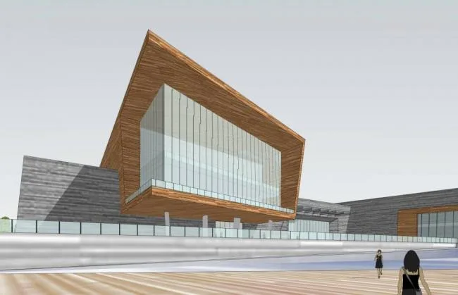 Sketchup文化模型|多层博物馆，现代风格，文化建筑