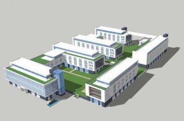 Sketchu工业厂房|多层厂房厂区，工业建筑，现代风格-BIM建筑网