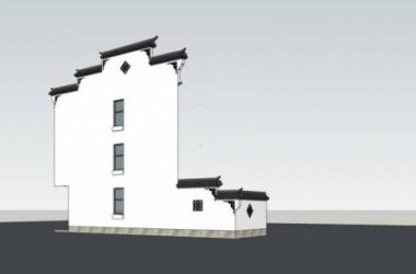 Sketchup素材模型|马头墙，中式风格，构件，素材组件-BIM建筑网