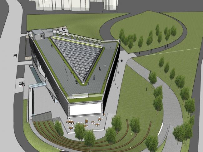 Sketchup文化模型|多层文化艺术中心，现代风格