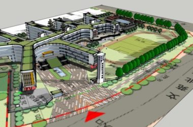 Sketchup学校模型|多层学校，教学楼，校园，教育建筑，现代风格-BIM建筑网