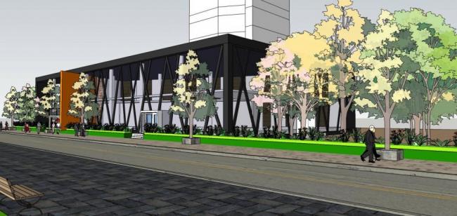 Sketchup商业模型|多层商业会所，现代风格