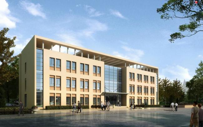 Sketchup办公模型|多层办公楼，现代风格