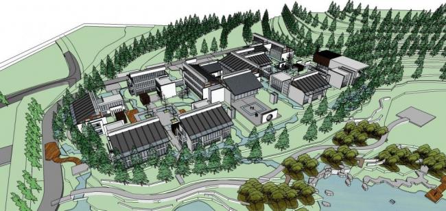 Sketchup商业模型|多层商业会所，中式风格