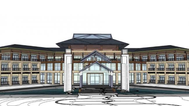 Sketchup住宅模型|新中式风格，多层别墅，联体公寓，居住建筑