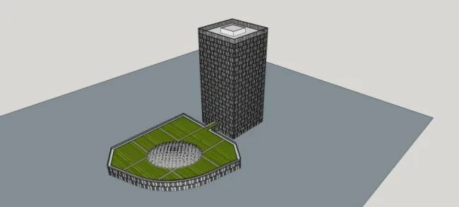 Sketchup办公模型|高层办公楼，酒店，写字楼，行政，现代风格