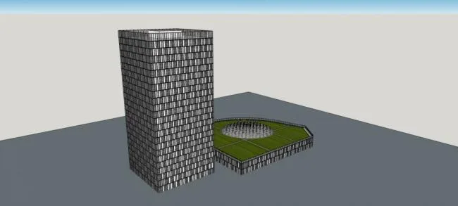 Sketchup办公模型|高层办公楼，酒店，写字楼，行政，现代风格