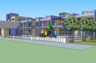 Sketchup学校模型|多层幼儿园，学校，教育建筑，儿童游乐设施，现代风格-BIM建筑网