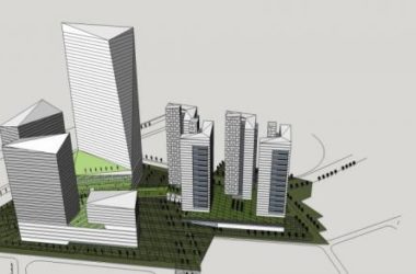 Sketchup综合体模型|深圳下沙京基项目，超高层办公楼，酒店，住宅，商场，商业综合体，现代风格-BIM建筑网