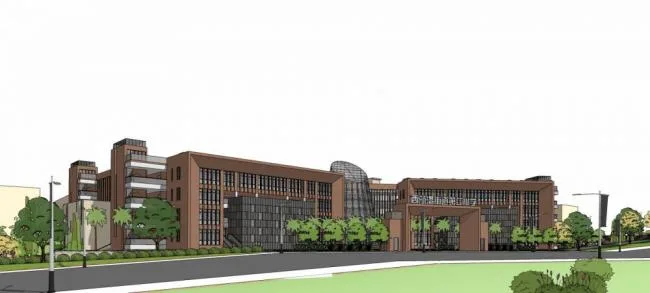 Sketchup学校模型|西航小学，多层学校，教育建筑，教学楼，现代风格