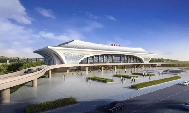 Sketchup车站路桥|多层汽车站，交通建筑，市政设施，现代风格