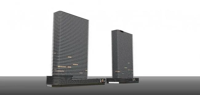 Sketchup办公模型|超高层酒店办公楼，写字楼，现代风格