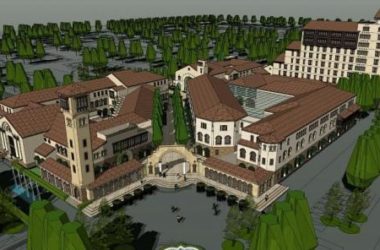 Sketchup商业模型|地中海风格，西班牙，多层社区商业，古典风格-BIM建筑网