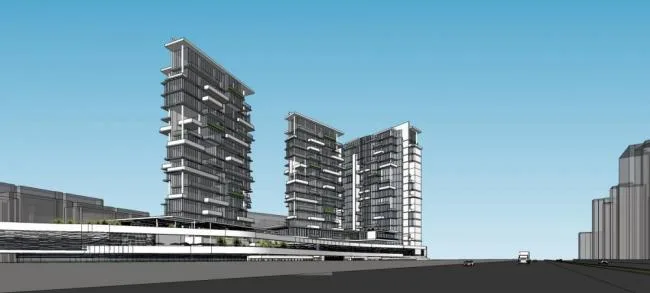 Sketchup综合体模型|多层高层混合，商业综合体，住宅，现代风格