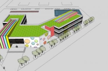 Sketchup学校模型|多层学校幼儿园，教育建筑，现代风格-BIM建筑网