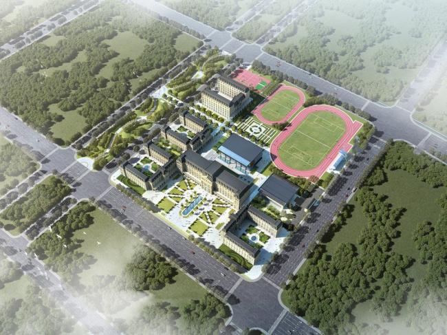 Sketchup学校模型|多层学校，校园建筑，教育建筑，法式古典风格