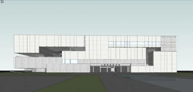 Sketchup文化模型|多层博物馆，现代风格，文化建筑