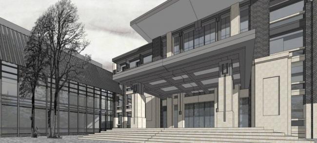 Sketchup商业模型|多层商业会所，新中式风格