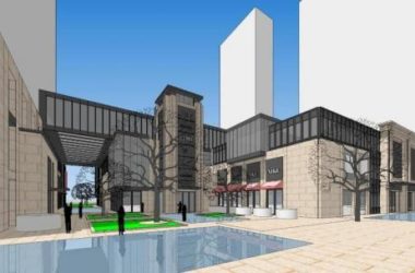 Sketchup商业模型|多层商业街，新古典风格-BIM建筑网