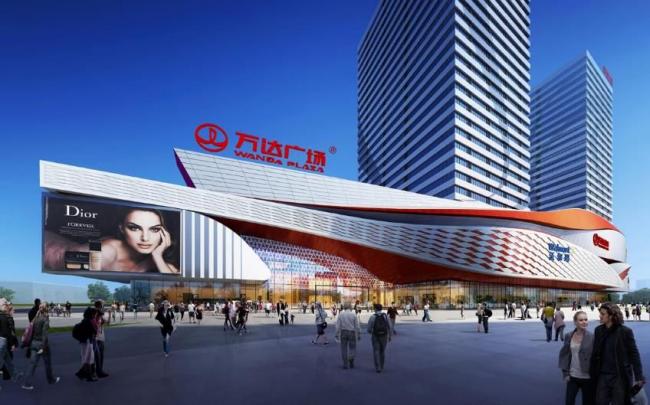 Sketchup商业模型|虎门万达广场,金街，多层高层混合商业建筑，现代风格