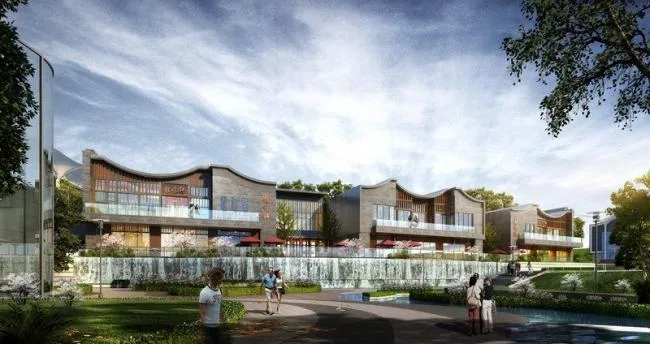 Sketchup酒店模型|度假区，多层酒店综合体，商业，现代风格