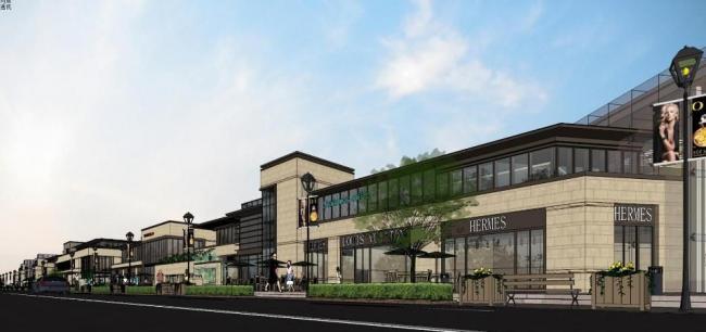 Sketchup商业模型|多层沿街商业，售楼处，新古典风格