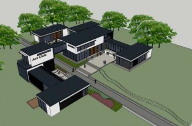 Sketchup商业模型|多层商业会所，现代风格-BIM建筑网