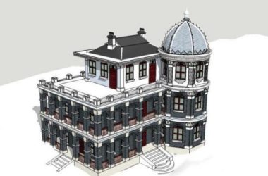 Sketchup古建筑模型|民国建筑，古建，中式风格-BIM建筑网