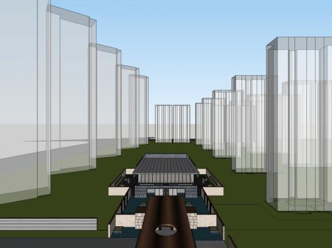 Sketchup商业模型|多层商业会所，现代风格
