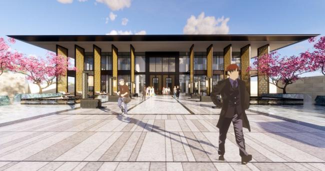 Sketchup商业模型|多层售楼处，商业建筑，现代风格