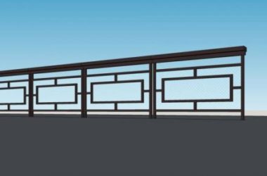 Sketchup素材模型|栏杆，构件，中式风格-BIM建筑网