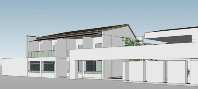 Sketchup酒店模型|多层会议中心，酒店办公，中式风格