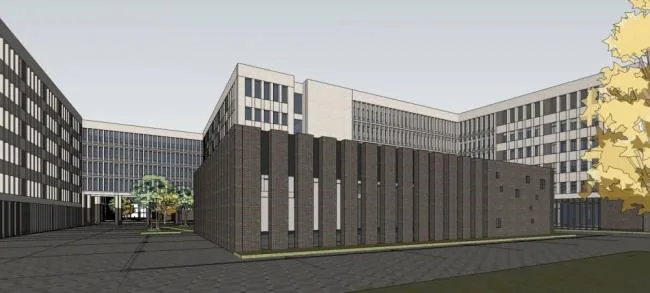 Sketchup学校模型|大学学院楼，教学楼，教育建筑，现代风格