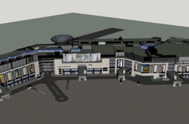 Sketchup商业模型|多层商业街，现代风格，商业裙房-BIM建筑网