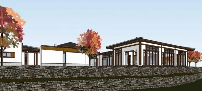 Sketchup酒店模型|多层休闲度假村，酒店，汉式风格，中式风格