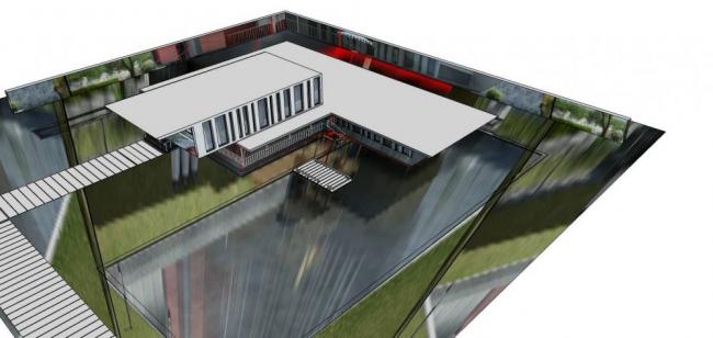 Sketchup商业模型|多层会所，商业建筑，现代风格