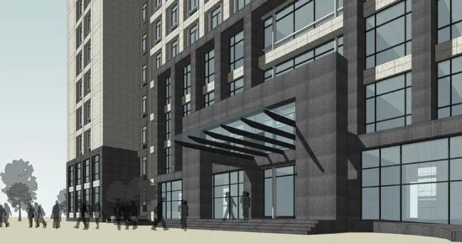 Sketchup办公模型|多层市政府行政办公楼，现代风格