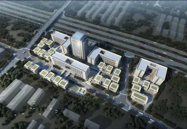 Sketchu工业厂房|多层高层混合办公产业园，厂房工业建筑，现代风格