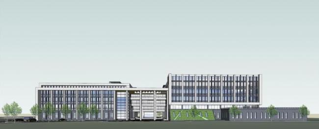 Sketchup学校模型|多层大学校园学院，教学楼，教育建筑，现代风格