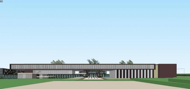 Sketchup学校模型|宜春学院高安校区，多层大学校园学院，教学楼，教育建筑，现代风格